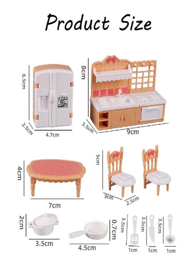 BdelrinQue 10Pcs Miniature Furniture Set, Doll House Set, Doll House Furniture Accessories for Kids, Miniature Doll House Set for Creative Play, Birthday and Festive Gifts Set - Image 2